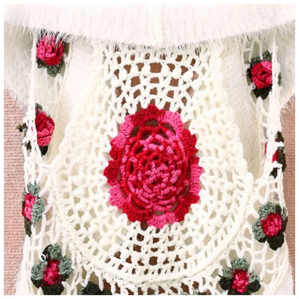 Crochet Soft Sweater Vest - Picture 10 of 12